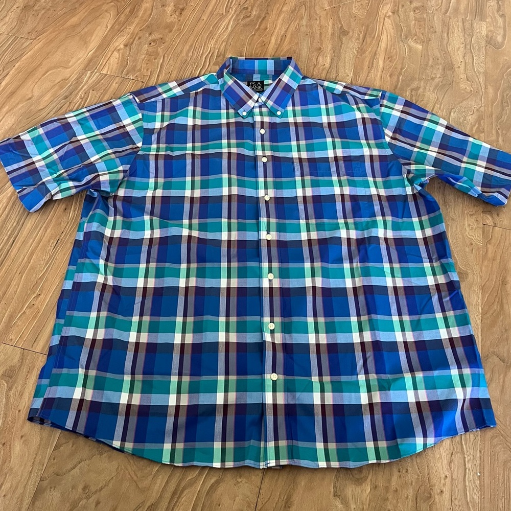 Jos. A. Bank Multicolor Plaid Button Down Shirt